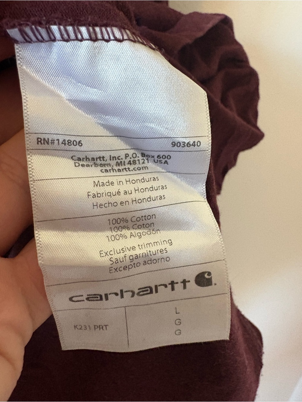 BUNDLE Carhartt Men's Signature Sleeve Logo Long Sleeve Tee L - Picture 9 of 12